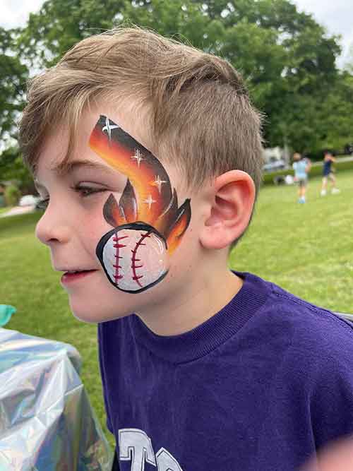 Flaming Baseball